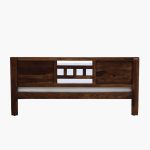 Mitsy Z Sheesham Wood Queen Size Bed in Scratch Resistant Provincial Teak Finish - Image 6