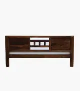 Misty Sheesham Wood Queen Size Bed without Storage (Provincial Teak Finish) - Image 6