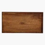 Turin Sheesham Wood Queen Size Bed In Provincial Teak Finish With Hydraulic - Image 6