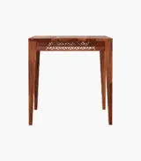 Clambrey Sheesham Wood Compact Size 4 Seater Dining Table Set (Honey Finish) - Image 6
