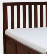 Eyva Sheesham Wood King Size Bed with Box Storage (Honey Oak Finish) - Image 6