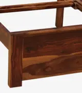 Amerillo Sheesham Wood King Size Bed without Storage (Provincial Teak Finish) - Image 6