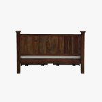Lorenzo Sheesham Wood Queen Size Bed in Scratch Resistant Provincial Teak Finish With Drawer Storage - Image 6