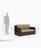 Merriott Sheesham Wood Sofa Set with 3+1+1 Seating (Walnut Finish) - Image 6