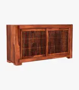 Hurtendo Sheesham Wood Sideboard and Cabinet (Honey Finish) - Image 6