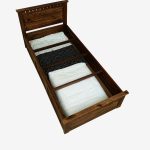 Zurndolf Sheesham Wood Single Bed In Provincial Teak Finish With Box Storage - Image 6