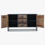 Tunis Metal Living Room Cabinets and Sideboard - Image 6
