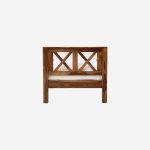 Kryss Sheesham Wood Single Bed in Scratch Resistant Rustic Teak Finish - Image 6