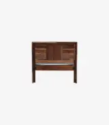 Mourconing Sheesham Wood Single Bed without Storage (Rustic Teak Finish) - Image 6