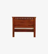 Zurndolf Sheesham Wood Single Bed without Storage (Honey Oak Finish) - Image 6