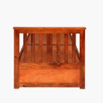 Sarko Solid Wood Single Bed with Box Storage (Honey Finish ) - Image 6