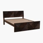 Ritmo Sheesham Wood Queen Size Bed In Provincial Teak Finish - Image 5