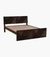 Ritrmo Sheesham Wood Queen Size Bed without Storage (Provincial Teak Finish) - Image 5