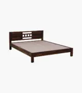 Misty Sheesham Wood Queen Size Bed without Storage (Provincial Teak Finish) - Image 7