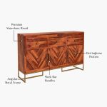 Jett Sheesham Wood Cabinet and Sideboard - Image 7