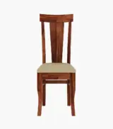 Mcboth Sheesham Wood 6 Seater Cushioned Dining Table Set with Drawer Storage (Honey Finish) - Image 6
