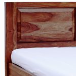 Mitsy Sheesham Wood Queen Size Bed In Scratch Resistant Rustic Teak Finish - Image 7