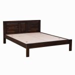 Pemplona Sheesham Wood Queen Size Bed without Storage (Teak Finish) - Image 7