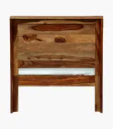 Sougur Sheesham Wood Single Bed without Storage (Rustic teak Finish) - Image 7