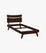 Serrento Solid Wood Single Bed without Storage (Tubbaq Finish) - Image 7