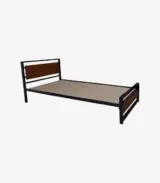 Hailri Sheesham Wood with Metal Frame Single Bed without Storage (Honey Oak Finish) - Image 7