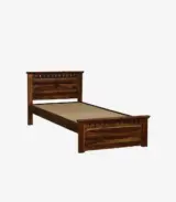 Zurndolf Sheesham Wood Single Bed without Storage (Provincial Teak Finish) - Image 7