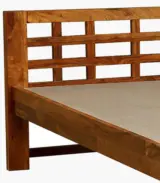 Railegh Sheesham Wood Single Bed without Storage (Rustic Teak Finish) - Image 7