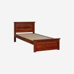 Zurndolf Sheesham Wood Single Bed in Honey Oak Finish - Image 7