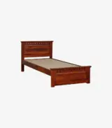 Zurndolf Sheesham Wood Single Bed without Storage (Honey Oak Finish) - Image 7