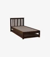 Froya Sheesham Wood Single Bed with Trundle (Provincial Teak Finish) - Image 7