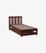 Froya Sheesham Wood Single Bed with Trundle (Honey Oak Finish) - Image 7