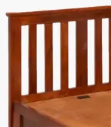 Sarko Solid Wood Single Bed with Box Storage (Honey Finish) - Image 7