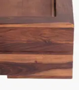 Saga Sheesham Wood Queen Size Bed without Storage (Natural Finish) - Image 8