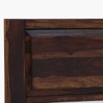 Mitsy Z Sheesham Wood Queen Size Bed in Scratch Resistant Provincial Teak Finish - Image 8