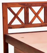 Krysys Sheesham Wood Queen Size Bed with Drawer Storage (Honey Oak Finish) - Image 8