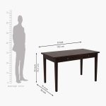 Mcbeth Sheesham Wood 6 Seater Dining Set with Drawer Storage (Walnut Finish) - Image 8