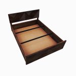 Ritmo Sheesham Wood Queen Size Bed In Provincial Teak Finish With Box Storage - Image 8
