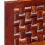 Jolieta Sheesham Wood Queen Size Bed with Hydraulic Box Storage (Honey Finish) - Image 8