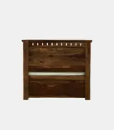 Zurndolf Sheesham Wood Single Bed with Box Storage (Provincial Teak Finish) - Image 8