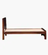 Sougur Sheesham Wood Single Bed without Storage (Honey Oak Finish) - Image 7