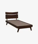 Serrento Solid Wood Single Bed without Storage (Tubbaq Finish) - Image 8