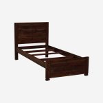 Sougur Sheesham Wood Single Bed without Storage (Provincial Teak Finish) - Image 8