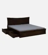Agenic Sheesham Wood King Size Bed with Drawer Storage (Provincial Teak Finish) - Image 8