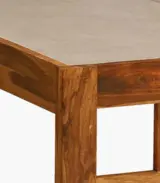 Railegh Sheesham Wood Single Bed without Storage (Rustic Teak Finish) - Image 8