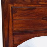 Sougur Sheesham Wood Single Bed with Drawer Storage (Honey Oak Finish) - Image 8