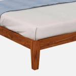 Luxurious Solid Wood King Size Bed in Brown Finish - Image 8