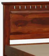 Zurndolf Sheesham Wood Single Bed without Storage (Honey Oak Finish) - Image 8