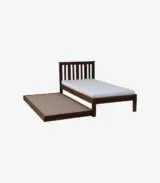 Froya Sheesham Wood Single Bed with Trundle (Provincial Teak Finish) - Image 8