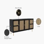 Radical Cane Cabinets and Sideboard - Image 8