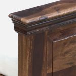 Donetask Sheesham Wood Queen Size Bed without Storage (Provincial Teak Finish) - Image 8